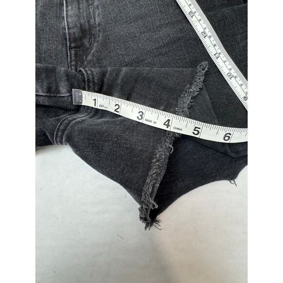 Madewell High Rise Cutoff Shorts Black - Women's Size 27 - Picture 2 of 8